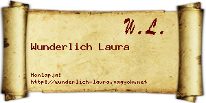 Wunderlich Laura névjegykártya